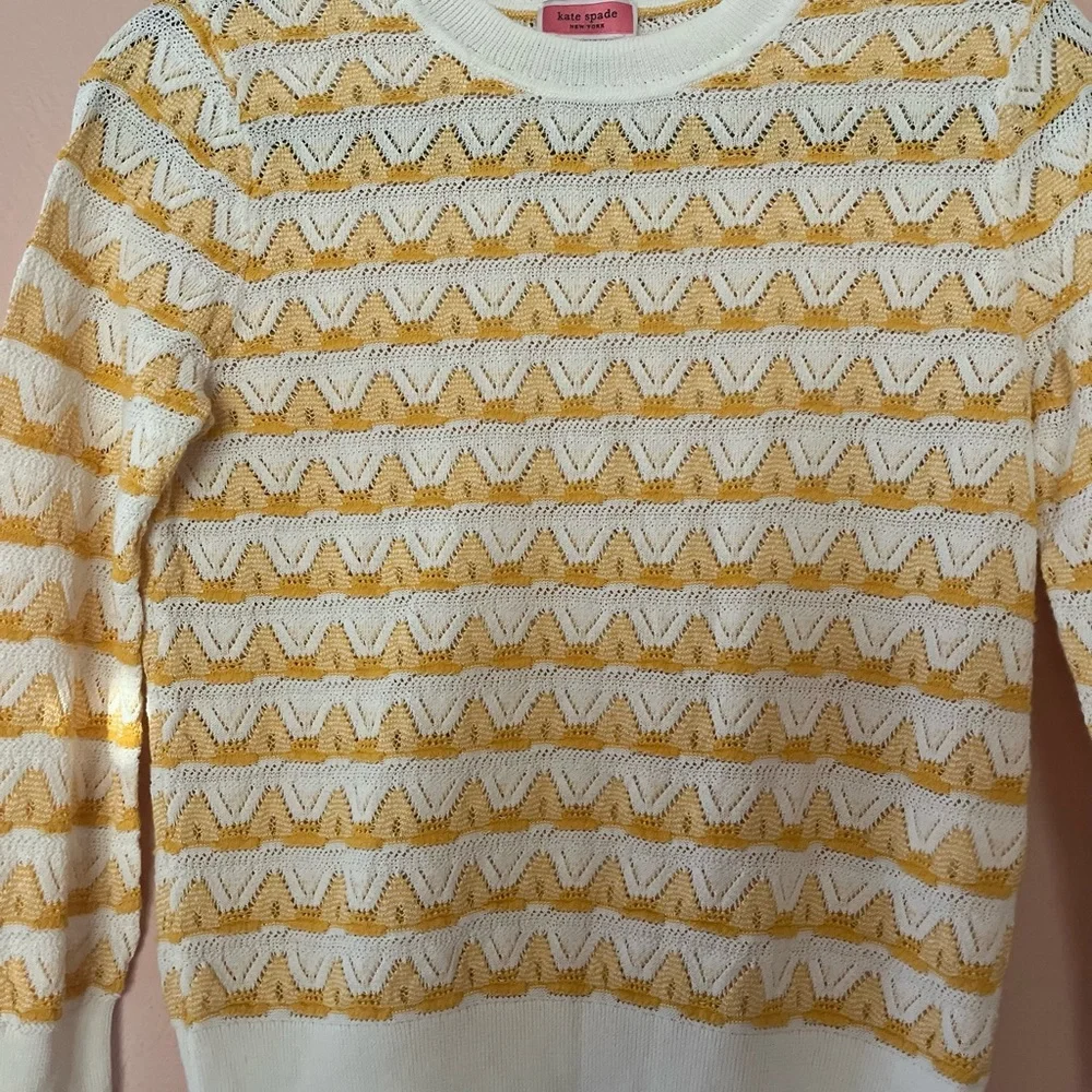 Striped Pointelle Sweater | Kate Spade New York
